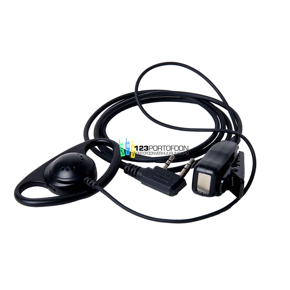 D-Shape Headset accessoire voor portofoon